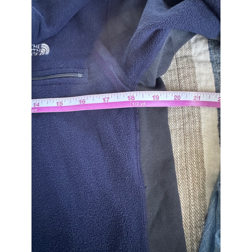 The North Face Fleece Pullover Mens L Navy Blue Flight Series Polartec 1/4 Zip - Picture 6 of 9